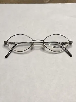 NOS Moschino Metallic Matte Silver Eyeglasses Frames 48-18-135 • $45