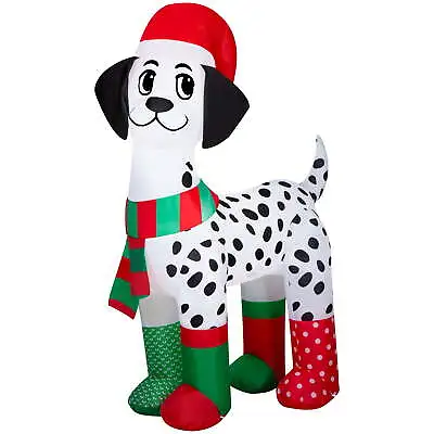 Airblown Inflatables 6 Foot Christmas Dog With Socks Xmas Yard Decor • $37.98