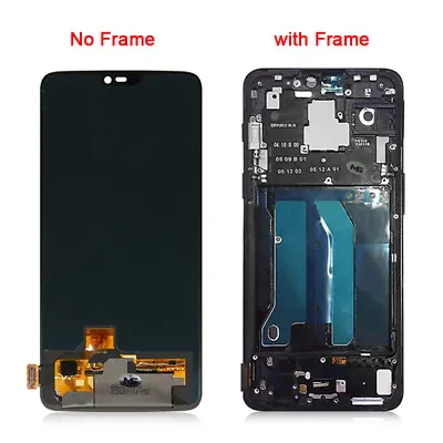 For Oneplus 6 Phone LCD Display Touch Screen Digitizer With Frame Replacement • $94.04