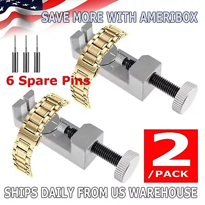  Metal Adjustable Watch Band Strap Bracelet Link Pin Remover Repair Tool Kit US • $5.95