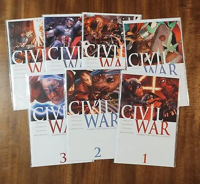 Civil War #1-7 Marvel 2006 Mark Millar Steve McNiven Complete Set VF To NM • $28.93
