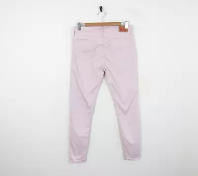 Womens Levis 710 Super Skinny Baby Pink Denim Cotton Jeans Size W31  L30  • £13.99