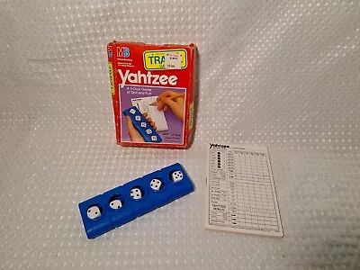 Vintage 1989 Milton Bradley Travel Yahtzee Dice Roller Score Pad W/ Box • $14.99