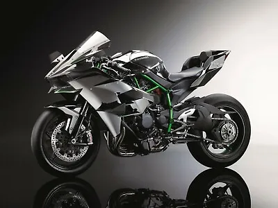 Kawasaki Ninja H2R- Poster (A0-A4) Film Movie Picture Art Wall Decor Actor • £63