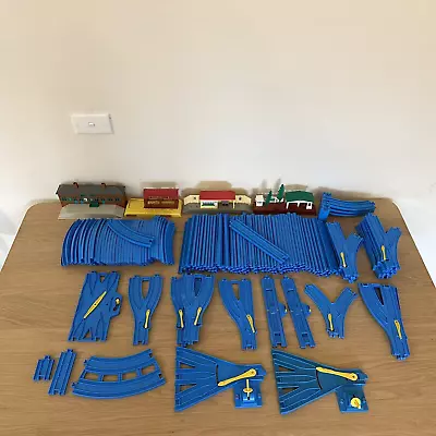 TOMY Blue Tracks 110+ Lot Thomas & Friends Trackmaster Motorised Railway Trains • $149.95