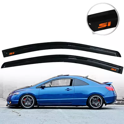 Fit For 06-11 Honda Civic Coupe Window Visor Deflector Rain Shade Guard W/ SI • $46.99