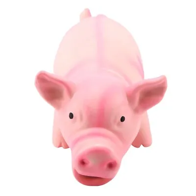 Cute Pig Grunting Squeak Latex Pet Chew Toys For Dog Puppy Toy Pink Dxn • £10.34