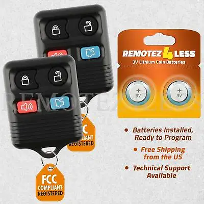 2 For 2000 2001 2002 2003 2004 Ford Mustang Keyless Entry Remote Car Key Fob • $6.95