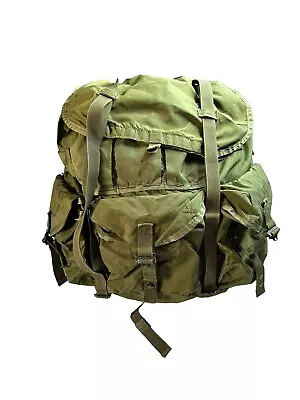 ALICE LC-1 OD Green Large Field Pack Backpack Ruck Frame 80s • $54.21