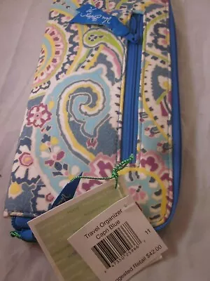 Vera Bradley Retired Travel Organizer Capri Blue Brand New With Tags • $39.99