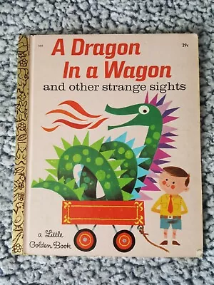 A Dragon In A Wagon - A Little Golden Book / 1966 1st Ed (A) Ed  • $14.95