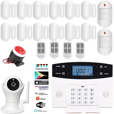 Y87 Tuya APP WiFI GSM Wireless Wired Home Burglar Security Alarm System+Camera • $147.99