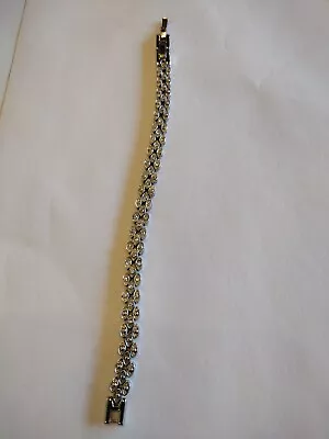 Macy's DIAMOND Accent Fine Silver Plate Statement Bracelet  List $100  • $19.95