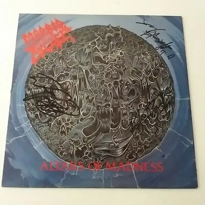 Morbid Angel - Altars Of Madness - Vinyl LP Fully Signed UK 1st Press EX/EX+ • $1894.86