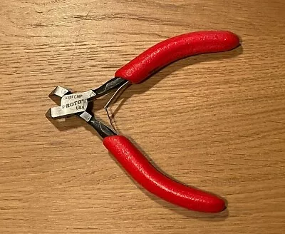 PROTO J2838FCMP Mini Diagonal Cutting Plier 20AWG Max Wire Spring Loaded Open • $10.25