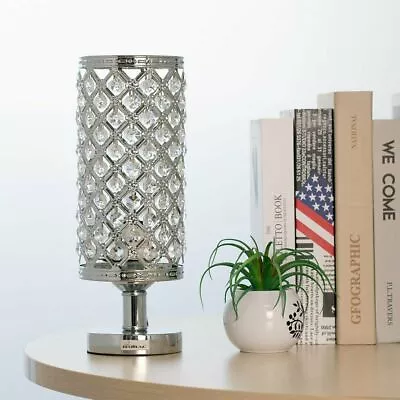 Modern Bedside Crystal Table Lamp Stylish Nightstand Desk Lamp For Bedroom Decor • $24.59