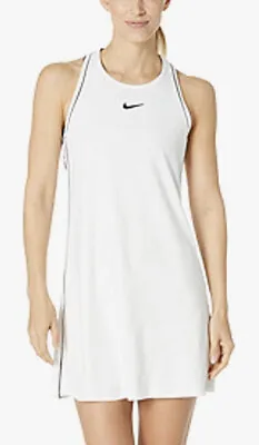 £37 • Buy Women’s Nike Court Dry Tennis Dress (size Xs - 939308 010) White/black
