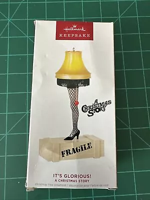 2022 Hallmark IT'S GLORIOUS A Christmas Story Leg Lamp Ornament MagicLight Crate • $0.99