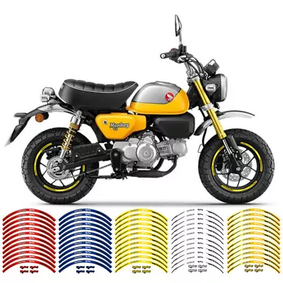 For HONDA MONKEY 125 Z125 RIM WHEEL TIRE STRIPES DECALS TAPE STICKERS • £19.19