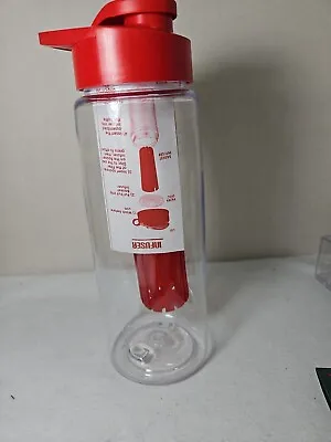Water Bottle 24 Oz With Fruit Infuser BPA Free Reusable Plastic  • $7.99