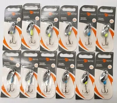 $16.99 • Buy 12 Trout Panfish Spinners Lot - Dozen 3/8oz SEXY  South Bend Techny Spinnin Lure