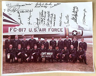 VTG United States Air Force Signed Class Photo FC-817 Jet Capt. White FLT 17 • $23.95