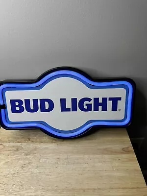 Bud Light Bar Neon Sign Works - Batteries Not Included READ • $29.99