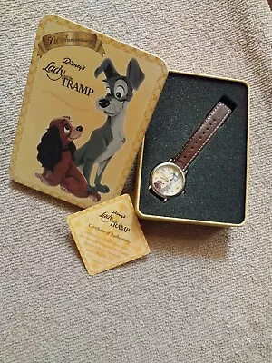 NEW 2005 Disney 50th Anniversary Lady And The Tramp Watch W/ Collector Tin  • $18