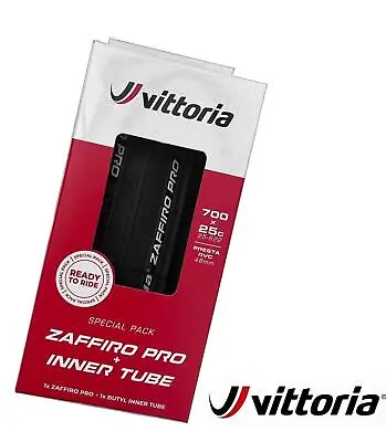 Vittoria Zaffiro Pro Graphene 2.0 Folding 700x25c Tyre W/ In Ner Tube Road Bik • $30.99
