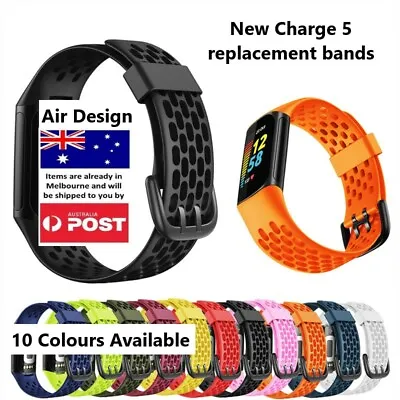 Charge 5 & 6 Air Soft Waterproof Band Strap Replacement Wristbands - 10 Colours • $9.95