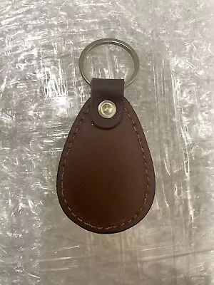 Premium Brown Leather Keychain For Men And Women - Stylish Accessory - A100 • $0.01