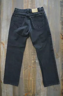 Vintage Lee Union Made USA Black Jeans Mens ~ 29 X ~ 27 (SEE PICS 4 MEAS) • $45