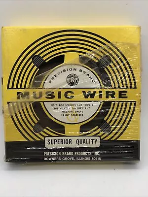 NOS Precision Brand Superior Quality Music Wire 1 Lb. .041 Diameter Roll 21041 • $12.99