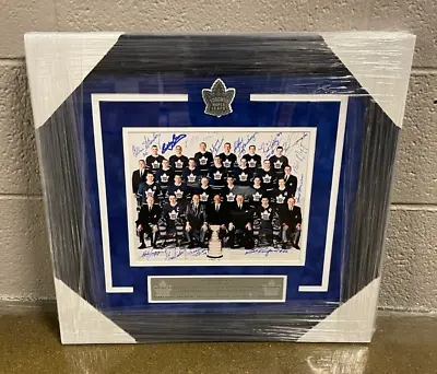 1962-63 Stanley Cup Champs Toronto Maple Leafs Team Signed Framed Photo JSA COA • $3999.99