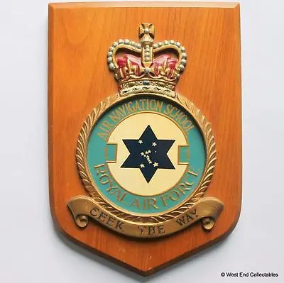 Large RAF 1 Air Navigation School Plaque Shield Badge Topcliffe Royal Air Force • £82.49