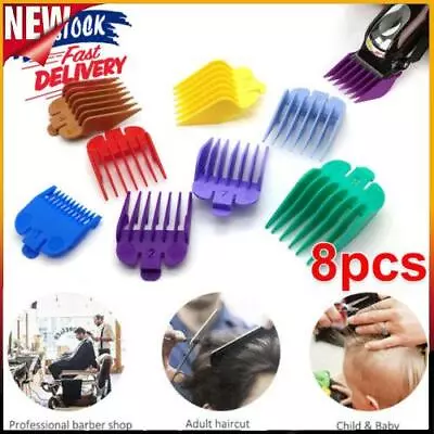 8Pcs Hair Clippers Wahl Attachment Hair Clipper Limit Comb Blades Trimmer Guards • $10.99