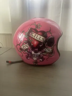 Pink Ed Hardy By Christian Audigier Motorcycle Helmet • $100