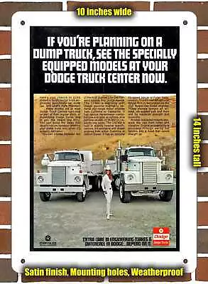 Metal Sign - 1973 Dodge Low Cab Forward Trucks- 10x14 Inches • $24.61