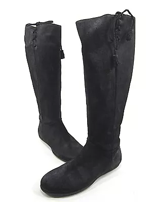 Nara Shoes Kiss Knee-high Boot Womens Box Black Us 6m Leather New/ Display • $165