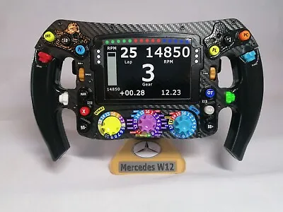 Lewis Hamilton_FULL SIZE Replica W12 Mercedes F1 Steering Wheel • £280