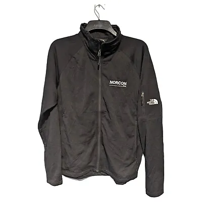 The North Face Black Fleece Lined Track Jacket Mens Size L Full Zip Up • £19.50