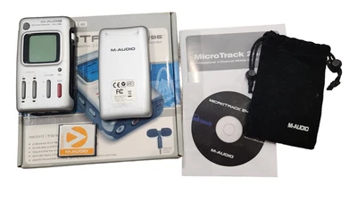 £28.06 • Buy M-Audio MicroTrack 24/96 Silver Professional 2-Channel Mobile Digital Recorder
