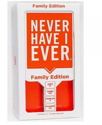 Never Have I Ever Family Edition Card Game Set Vol 2 For 2+ Players Ages 8 + • $33.86