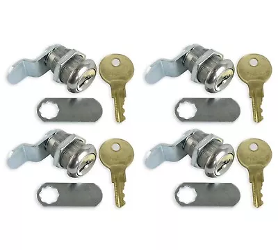 $21.99 • Buy 4Pack Rv Compartment Door Cam Lock Set 7/8 Inch Camper Trailer Motorhome Storage