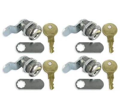 $21.99 • Buy Leisure CW 4 Pack 7/8  RV Compartment Door Cam Lock Latch With CH751 Key