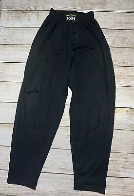 Vintage 90s Golds Gym Adult Size SMALL Black Workout Pants USA Made • $39.99