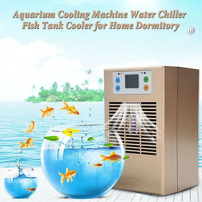 Aquarium Cooling Machine Water Chiller Fish Tank Cooler For Home Dormitory 7 Vis • $185.96