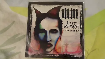 Marilyn Manson Lest We Forget Best Of Sampler Promo CD Rare Collector !! • $45