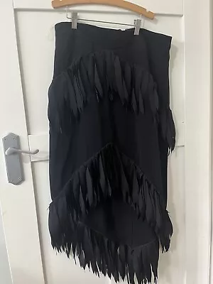 Sass & Bide Black Feather Skirt Size 12 • $28