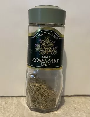 ROSEMARY Vintage McCormick Schilling Spice Jar Bottle Sage Green Lid • $28